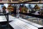 Diamond jewelry displays at Emerald City Jewelers in Cleveland Ohio